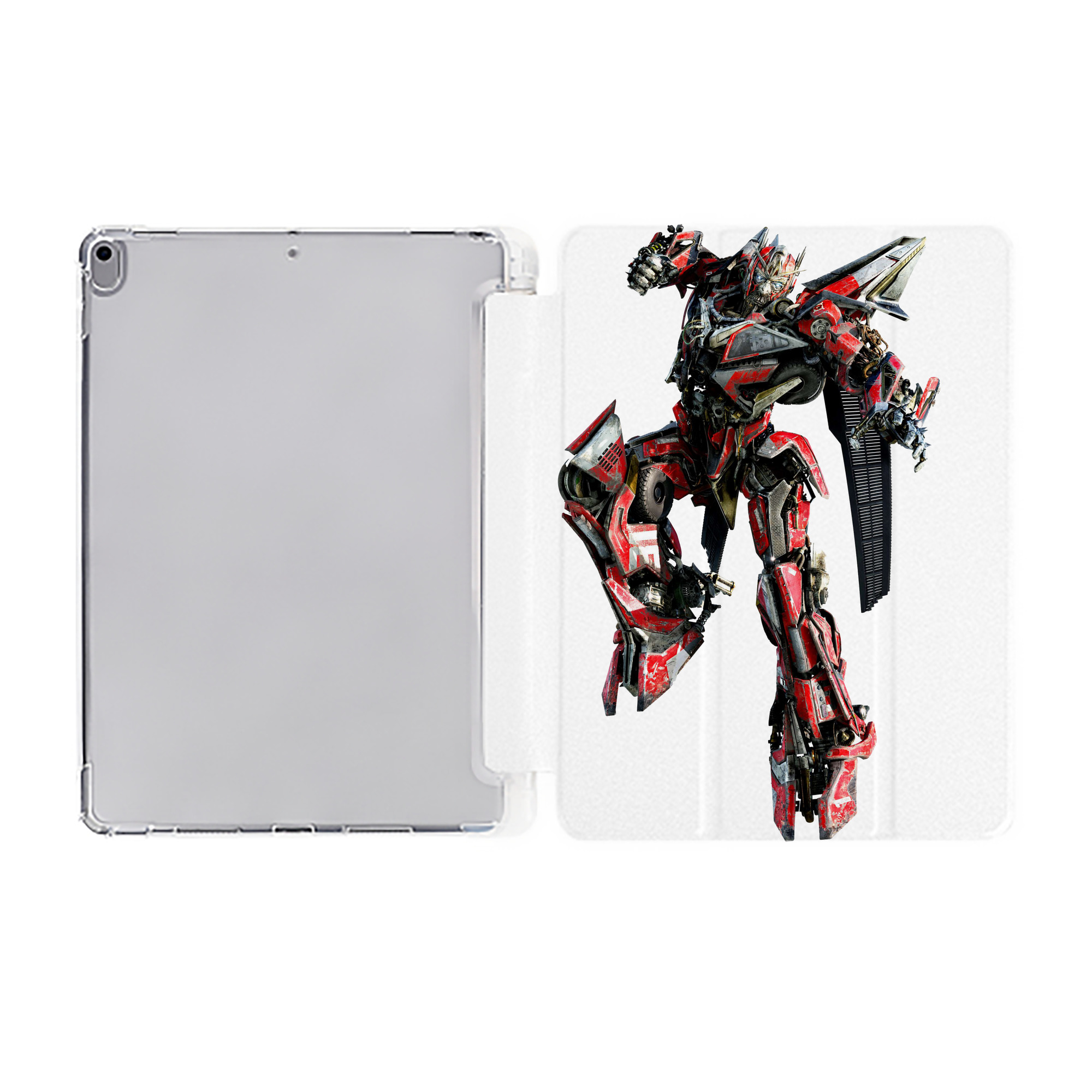 （画像用）  IPad ケース ペン収納付き 三つ折りスタンド PUレザー×シリコン 対応機種9.5/10.5/10.9インチ